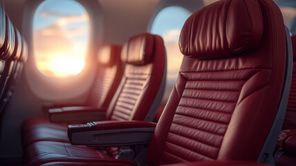 Obraz premium interior of a luxury plane