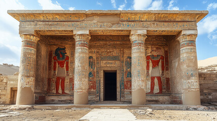 Beautiful wall reliefs on the walls of Horemheb