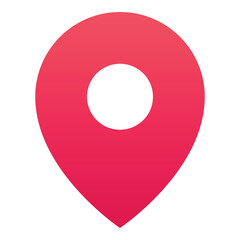 Gradient color icon, illustration for Location, pin, market.
