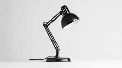 Black Desk Lamp on White Background (2)
