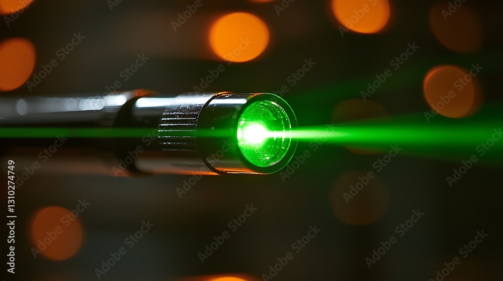Aufkleber green laser pointer beam technology science innovation