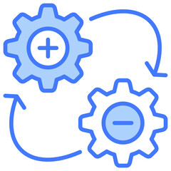 Change Management Blue Icon