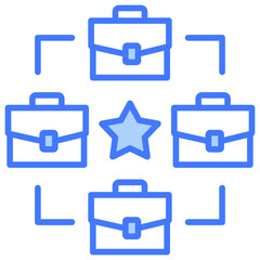 Integration Blue Icon