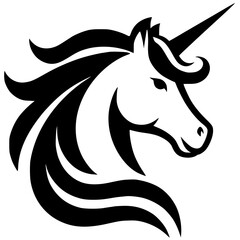 Simple unicorn silhouette