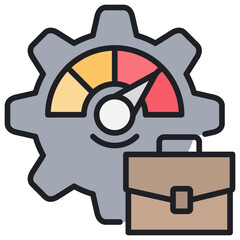 Perfomance Lineal Color Icon