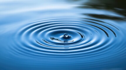 A serene duck glides through a pond, creating gentle ripples on the water's surface.