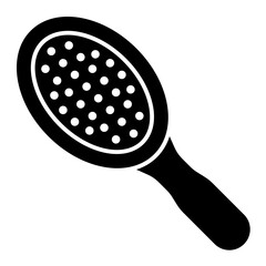 Hairbrush solid icon