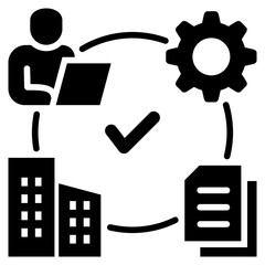 Onboarding Glyph Icon