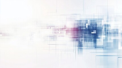 Abstract geometric design, white background