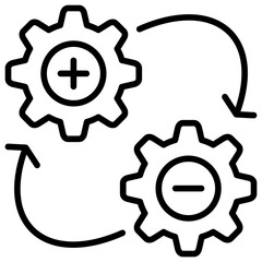 Change Management Line Icon