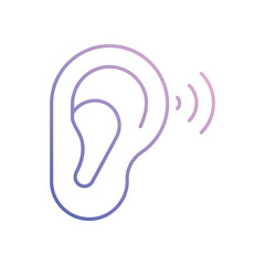 Ear vector icon