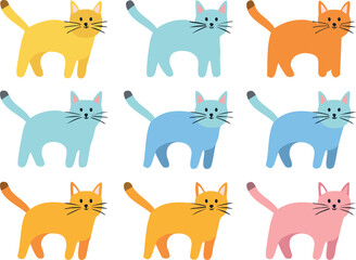 seamless pattern with cats