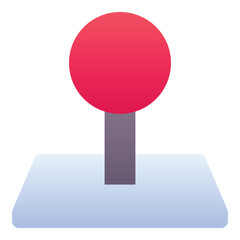 Gradient color icon, illustration for Location, pin, place.