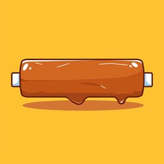Sweet Pastry Rolling Pin, Simple Illustration