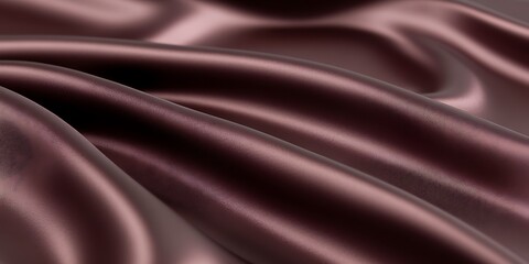 Fototapeta premium Luxurious mauve silk drapes creating elegant waves and shimmering sheen