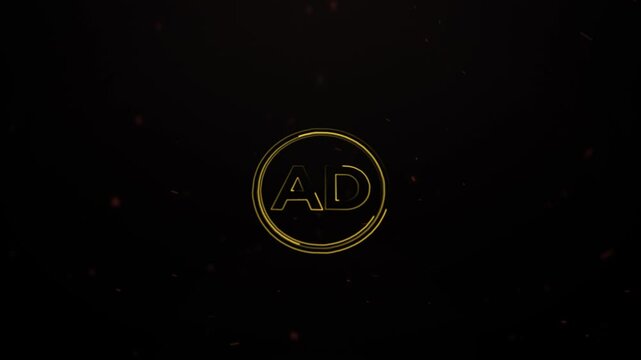 Letter AD Logo, Style Vector logo Video AD
