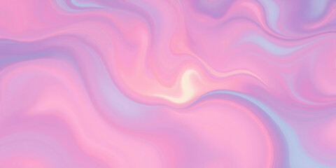 Obraz premium Iridescent background displays flowing pastel colors and soft shapes, noise texture adds depth