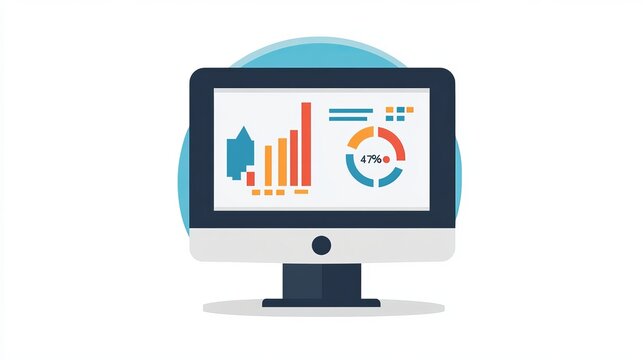 Online Report icon vector image. Can also be used for Digital Marketing. Suitable for mobile apps, web apps and print media.