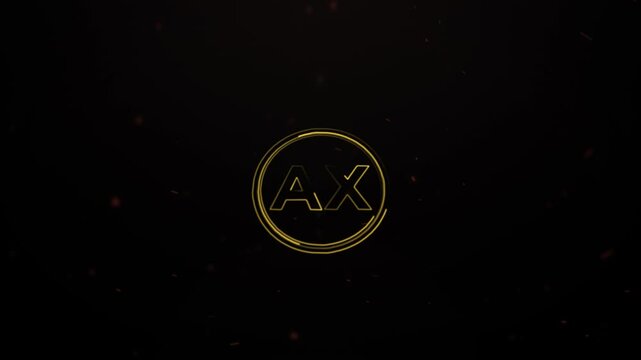 Style Vector logo Video AX, AX Logo Animation