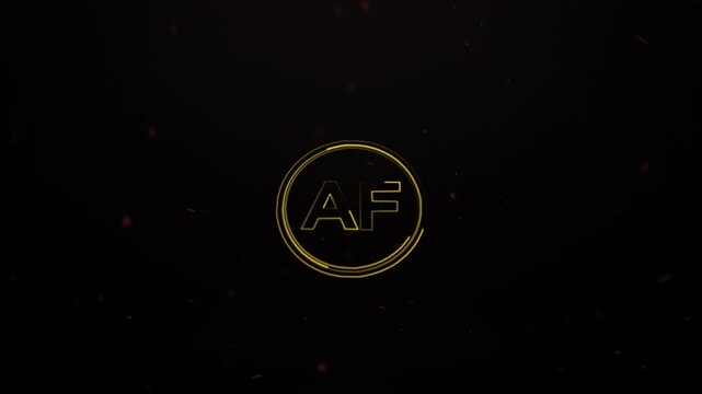AF Logo Animation, AF Text Video, AF Letter Design