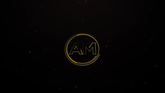 AM MA Logo Effects, AM Logo Animation Banner For You