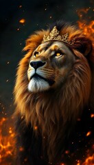 Naklejka premium Lion King of Judah