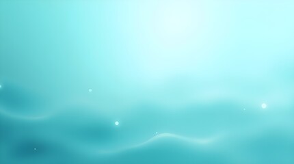 Soothing abstract background with soft turquoise waves and glowing light. Perfect for relaxation, wellness, and dreamy ocean-inspired designs