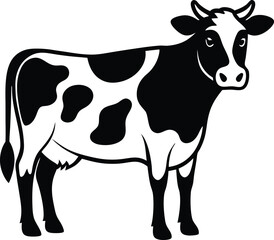 Dairy cow silhouette icon