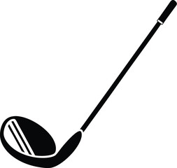  golf club silhouette icon, vector illustration 