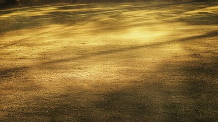 Golden sunlight dappling across a grassy field.