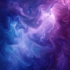Obraz premium Abstract swirling nebula of purple and blue.