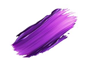Purple Paint Stroke on Transparent Background, PNG