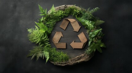Naklejka premium The visual principles of reuse reduce recycle sign, symbol. Eco friendly concept.