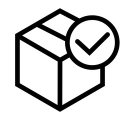 Purchase, sales and inventory system outline icon pack