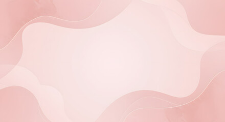 Soft pastel blush pink and rose gold abstract background. Gentle geometric shapes with subtle gradients and fine texture. Elegant and modern design template