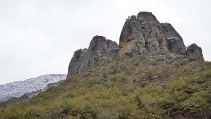 Fototapeta premium Winter scenery of Juwangsan Mountain in Korea