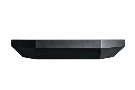Unique black geometric bowl designed for modern interiors, showcasing minimalist aesthetics perfect for decor or serving