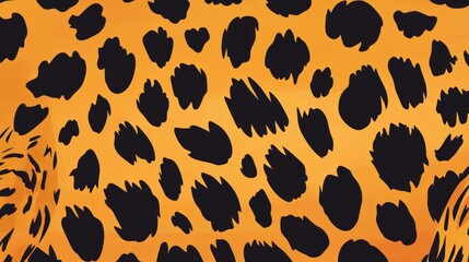 Leopard skin texture with copy space. Close-up leopard pattern. Big Cat fur. Leopard spots. Realistic leopard skin. Leopard design texture. Detailed leopard skin close-up. Wild Animal texture.