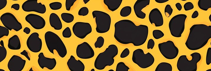 Fototapeta premium Leopard skin texture with copy space. Close-up leopard pattern. Big Cat fur. Leopard spots. Realistic leopard skin. Leopard design texture. Detailed leopard skin close-up. Wild Animal texture.