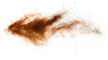 Chaotic dust burst natural environment visual effect dust storm dynamic perspective powerful force