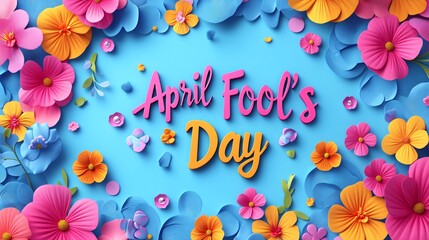 April fool's day text card