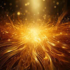 Fototapeta premium Golden abstract background