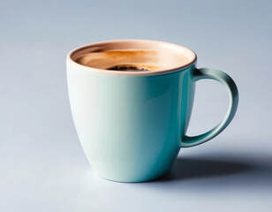 Coffee cup with plain color and soft background