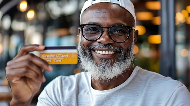 Empowered Consumer Holding Credit Card Symbolizing Independence