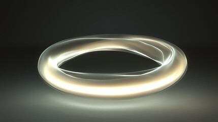 Abstract glowing ring with blurred edges. Spectral - Ghost. Illustration