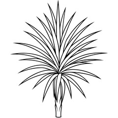 Abstract design featuring intricate plant-like shapes in a minimalist style