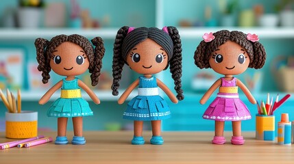 Playful Dolls in a Classroom Setting