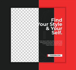 Fashion Sale Social Media Post Promotional Banner Design.