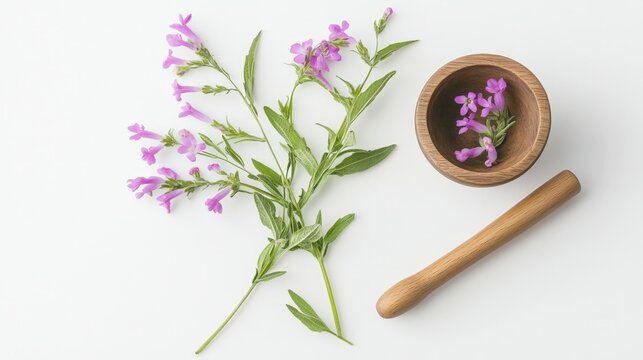 Aromatic Wildflowers and Mortar Set