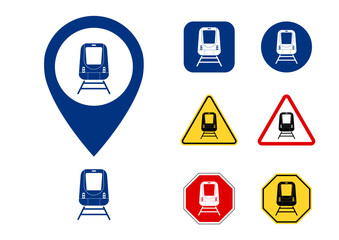 train station pin for direction,navigation and signs